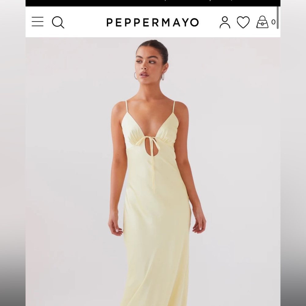 Yellow bridesmaid dress